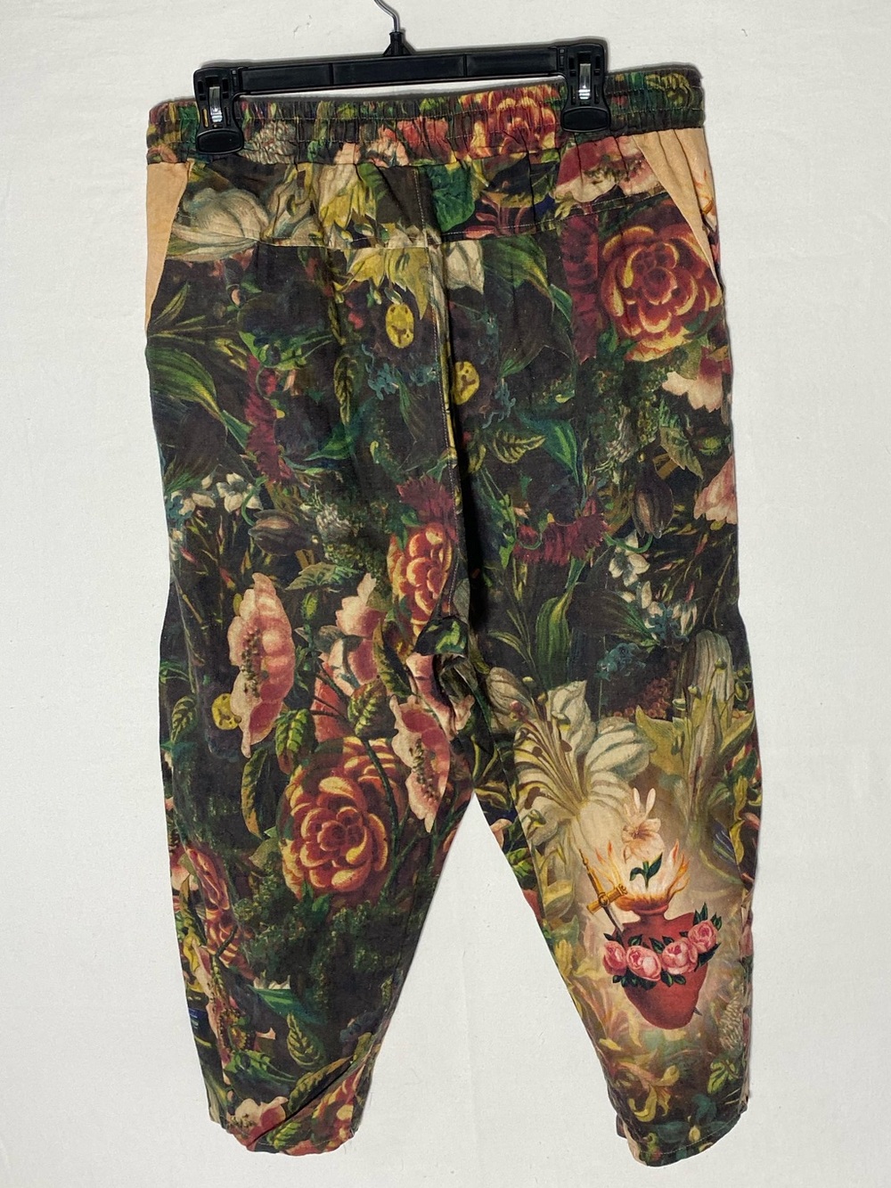 Market of Stars Courage Dear Heart Artist Pant Linen Botanical Sacred Heart L - Picture 2 of 16